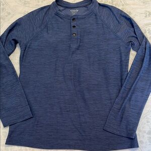 Old Navy Active Boys Blue Henley Shirt
